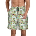 thumbnail image 1 of Kdxio Rabbit And Carrot Pattern Mens Casual Shorts - Drawstring Summer Beach Sports Shorts for Men, 1 of 1