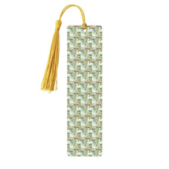Kdxio Rabbit And Carrot Print Metal Tassel Bookmarks,Perfect Gift for Art Lovers and Bookworms Metal Bookmarks for Women