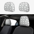 thumbnail image 1 of Kdxio Rabbit And Cloud Pattern Print 2 Piece Car Head Rest Covers Set Auto Front/Rear Seats Headrest Cover Universal Fit Most Cars,Sedan, SUV, 1 of 9