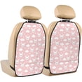 thumbnail image 1 of Kdxio Rabbit And Cloud Print 2 Pack Car Kick Mat Seat Cover Back Protector Mat with Pockets for Organizer Backseat Protector and Storage Anti Kick Pad for Vehicles, 1 of 1
