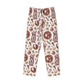 thumbnail image 1 of Kdxio Rabbit And Egg Print Men's Sleep Pajama Pant Lounge Pants with Pockets, 1 of 8