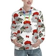 thumbnail image 1 of Kdxio Rabbit And Hedgehog Print Womens Oversized Hoodies Sweatshirts Hooded Pullover Tops Sweaters Casual-Medium, 1 of 7