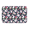 thumbnail image 1 of Kdxio Rabbit And Rose,16" x 24", Non-Slip Front Door Mats,Outdoor Welcome Mat Washable, 1 of 9