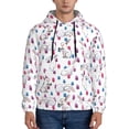 thumbnail image 1 of Kdxio Rabbit Eating Print Mens Casual Hooded Collar Drawstring Hoodies Pullover Sweatshirts Casual Long Sleeve Shirts-3X-Large, 1 of 7
