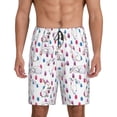 thumbnail image 1 of Kdxio Rabbit Eating Print Mens Sleep Shorts Bottoms Soft Comfy Pajama Wear Pants with Drawstring Pockets, 1 of 7