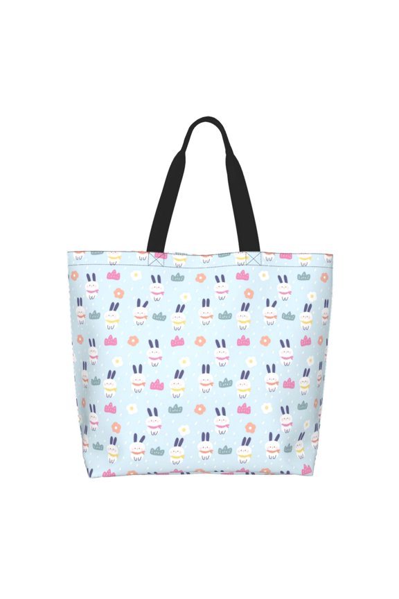 Rabbit In The Rain Casual Tote Bags Women Big Capacity Shoulder Bag for Women Travel Shoulder Bags Handbags