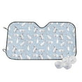 thumbnail image 1 of Kdxio Rabbit Is Eating Carrots Print Windshield Sun Shade,UV Rays and Sun Heat Protection,Sunshade for Car Windshield,Car Shade Front Windshield - Medium, 1 of 6