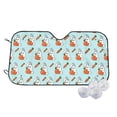 thumbnail image 1 of Kdxio Rabbit Is Eating Carrots Print Windshield Sun Shade,UV Rays and Sun Heat Protection,Sunshade for Car Windshield,Car Shade Front Windshield - Medium, 1 of 6
