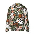 thumbnail image 1 of Kdxio Rabbits on Floral Print Women Men Sun Protection UPF 50+ Jackets Zip Up Long Sleeve Hoodie Hiking Lightweight with Pockets, 1 of 7