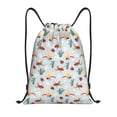 thumbnail image 1 of Kdxio Ragonfly And Ladybug Print Drawstring Backpack Bag,Waterproof Draw String Back Sack, Gym Drawstring Bags Swim Bag For Unisex, 1 of 5