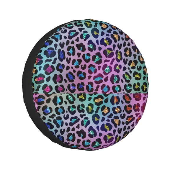 Kdxio Rainbow Animal Skin for Tire Cover Wheel Protectors Tyre Covers Weatherproof Wheel Covers Universal Fit for Trailer Rv SUV Truck Camper Travel Trailers 14 inch