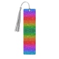 thumbnail image 1 of Kdxio Rainbow Glitter Print Metal Tassel Bookmarks,Perfect Gift for Art Lovers and Bookworms Metal Bookmarks for Women, 1 of 8