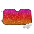 thumbnail image 1 of Kdxio Rainbow Glitter Print Windshield Sun Shade,UV Rays and Sun Heat Protection,Sunshade for Car Windshield,Car Shade Front Windshield - Small, 1 of 6