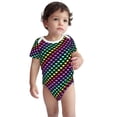 thumbnail image 1 of Kdxio Rainbow Hearts Pattern Unisex Baby Cotton Short Sleeve Bodysuits-18 Months, 1 of 5