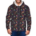 thumbnail image 1 of Kdxio Rainbow Jellyfishes Print Men Hoodies Casual Hoodies for Men with Zip Pockets Full Zip Long Sleeve Sweatshirt Sports Hooded Jacket-Large, 1 of 5