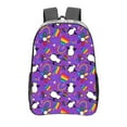 thumbnail image 1 of Kdxio Rainbow Lgbt Penguin Clear Backpack, Transparent Bookbag for School for Women Men, Capacity Clear Bag for College, Travel, 1 of 7