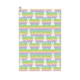 thumbnail image 1 of Kdxio Rainbow Rabbit Pattern Golf Towel (24" X 16") with Carabiner Clip - The Convenient Golf Cleaning Towel, 1 of 8