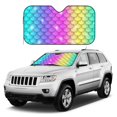 thumbnail image 1 of Kdxio Rainbow Scales2 Print Windshield Sun Shade, Foldable Sun Blocker for Car,Truck,SUV Automotive Interior Sun Protection,Reflective Shade for Front Windshield(Medium), 1 of 7