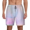 thumbnail image 1 of Kdxio Rainbow Unicorn Party Print Men'S Swim Trunks With Compression Liner 7 Inch Inseam Quick Dry Swim Shorts, 1 of 7