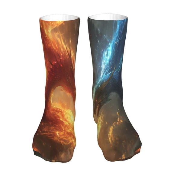 Kdxio Red And Blue Fire Dragon B 