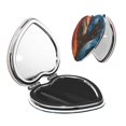 thumbnail image 1 of Kdxio Red And Blue Fire Dragon F Pocket Mirror, 1X/2X Travel Makeup Mirror 2-Sided Folding Small Mirror Portable Double-Sided Magnifying Cosmetic Mirror for Gift-Heart Shape, 1 of 9