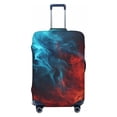 thumbnail image 1 of Kdxio Red And Blue Fire Pattern Luggage Cover for Travel,Elastic and Durable,Fits 18-32 Inch,Anti-Scratch Suitcase Protector-No luggage included, 1 of 5