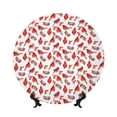 thumbnail image 1 of Kdxio Red Birds Bone China Decorative Plate Ceramic Decorative Plate for Home Office Wall Stand Decorative Plates for Home Bedroom-10in, 1 of 6