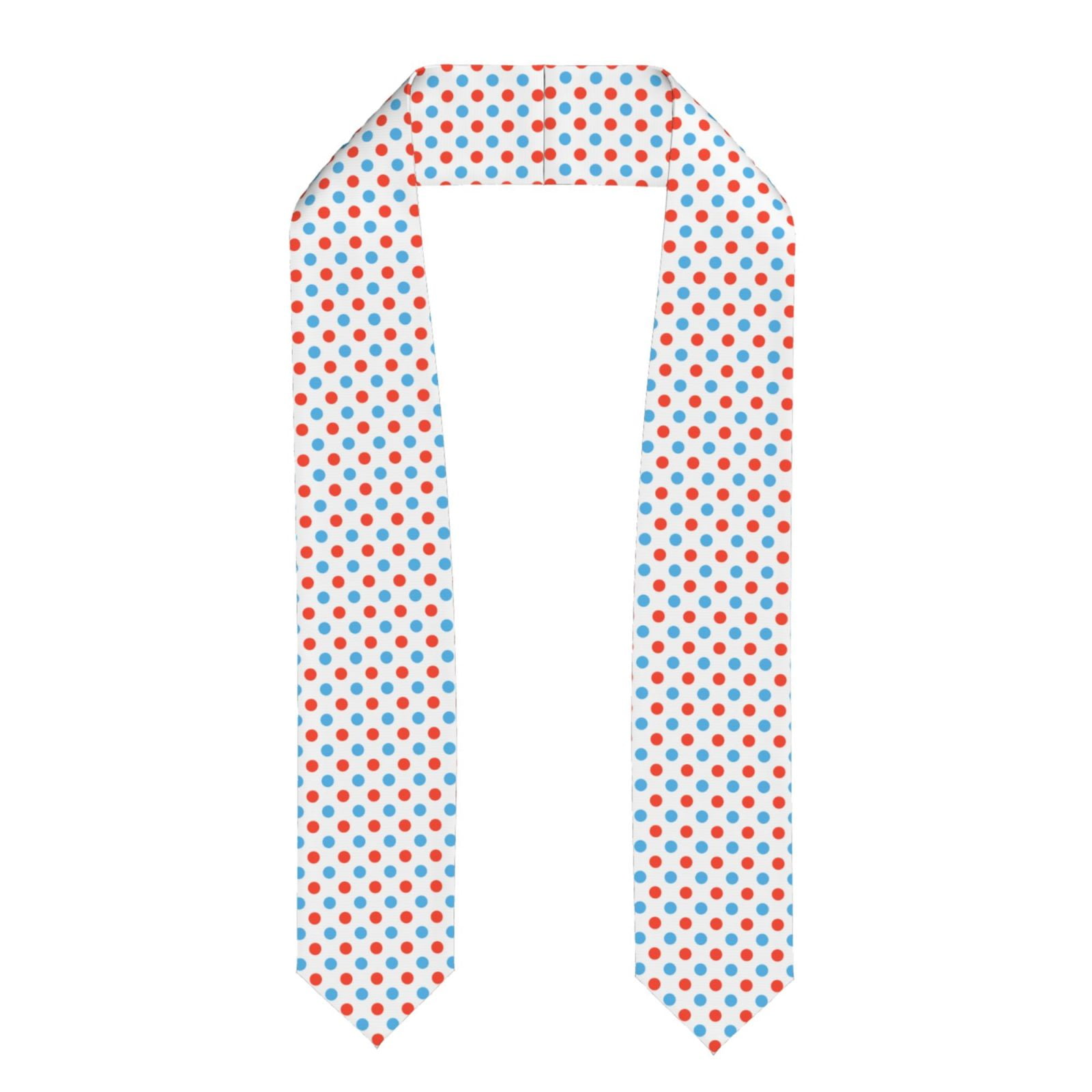 Kdxio Red Blue Polka Dots Graduation Stole Class, Graduation Sash ...