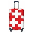 thumbnail image 1 of Kdxio Red Cross 1 Pattern Luggage Cover for Travel,Elastic and Durable,Fits 18-32 Inch,Anti-Scratch Suitcase Protector-No luggage included, 1 of 5