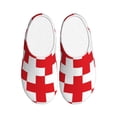 thumbnail image 1 of Kdxio Red Cross 1 Women's Men's Slippers Plush Slip-On House Slipper for Winter Indoor Soft Cushion Non-slip Fluffy Slides Slippers-35/36, 1 of 7