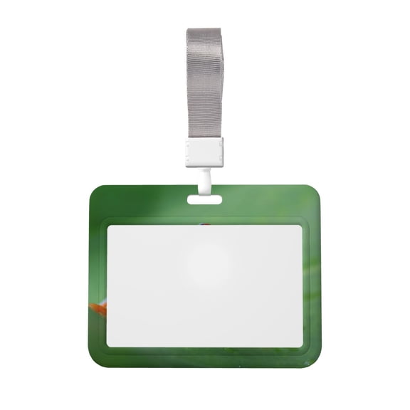Kdxio Red-Eyed Tree Frog-1 Card Badge Holder Work Badge Sleeve for Office, School, Factory, ID Credit Cards, Driver Licenses and Passes