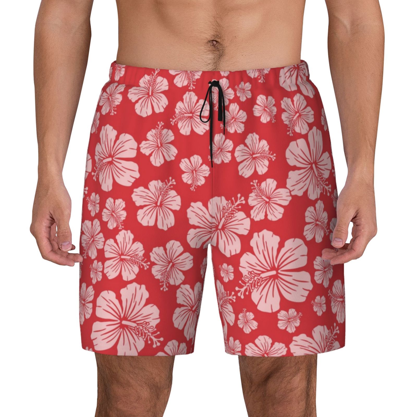 Prowinly Mens American Flag Skull Swim Trunks With Compression Liner Board Shorts 7 Inch Swim Shorts Swimsuit M