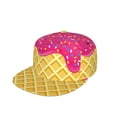 thumbnail image 1 of Kdxio Red Ice Cream Print Snapback Hat for Men Women,Adjustable Baseball Cap, 1 of 7