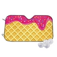 thumbnail image 1 of Kdxio Red Ice Cream Print Windshield Sun Shade,UV Rays and Sun Heat Protection,Sunshade for Car Windshield,Car Shade Front Windshield - Medium, 1 of 6