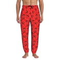 thumbnail image 1 of Kdxio Red Ladybugs On White Dotted Pattern Joggers,Sweatpants for Men with Pockets-Medium, 1 of 5