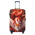 thumbnail image 1 of Kdxio Red Leaf Flame Fox Pattern Luggage Cover for Travel,Elastic and Durable,Fits 18-32 Inch,Anti-Scratch Suitcase Protector-No luggage included, 1 of 5
