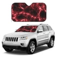 thumbnail image 1 of Kdxio Red Line Print Windshield Sun Shade, Foldable Sun Blocker for Car,Truck,SUV Automotive Interior Sun Protection,Reflective Shade for Front Windshield(Medium), 1 of 7
