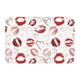 Kdxio Red Lips,16" x 24", NonSlip Front Door Mats,Outdoor Mat