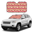 thumbnail image 1 of Kdxio Red Lobster Print Windshield Sun Shade, Foldable Sun Blocker for Car,Truck,SUV Automotive Interior Sun Protection,Reflective Shade for Front Windshield(Small), 1 of 7