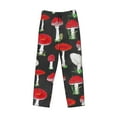 thumbnail image 1 of Kdxio Red Mushrooms Print Men's Sleep Pajama Pant Lounge Pants with Pockets, 1 of 8