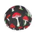 thumbnail image 1 of Kdxio Red Mushrooms Print Shower Cap for Women,Elastic and Reusable,Double Waterproof Layers Bathing Hat, 1 of 9