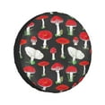 thumbnail image 1 of Kdxio Red Mushrooms for Tire Cover Wheel Protectors Tyre Covers Weatherproof Wheel Covers Universal Fit for Trailer Rv SUV Truck Camper Travel Trailers 15 inch, 1 of 8