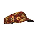 thumbnail image 1 of Kdxio Red Plaid Sunflower Print Sun Visor Hat Golf Visor Adjustable Velcro Outdoor Sports Cap for Men Women, 1 of 6