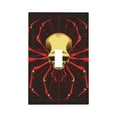 thumbnail image 1 of Kdxio Red Skull Spider Decorator Light Switch or Receptacle Outlet Wall Plate Decorator Wall Plate Child Safe Outlet Cover-Style T, 1 of 6