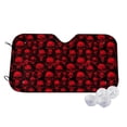 thumbnail image 1 of Kdxio Red Skulls Print Windshield Sun Shade,UV Rays and Sun Heat Protection,Sunshade for Car Windshield,Car Shade Front Windshield - Medium, 1 of 6
