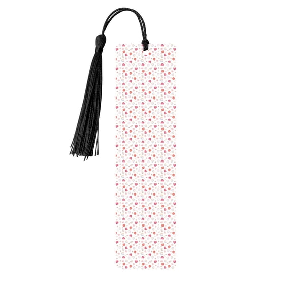 Kdxio Red coral and scallop seashell Print Metal Tassel Bookmarks,Perfect Gift for Art Lovers and Bookworms Metal Bookmarks for Women