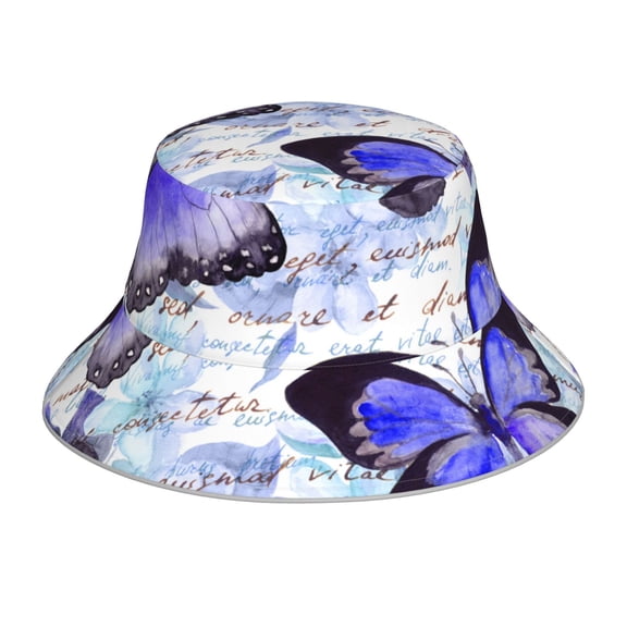 Kdxio Reflective Bucket Hat - Butterflies Print Bucket Hat for Men,Women
