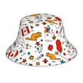 thumbnail image 1 of Kdxio Reflective Bucket Hat - Canada Day Print Bucket Hat for Men,Women, 1 of 9