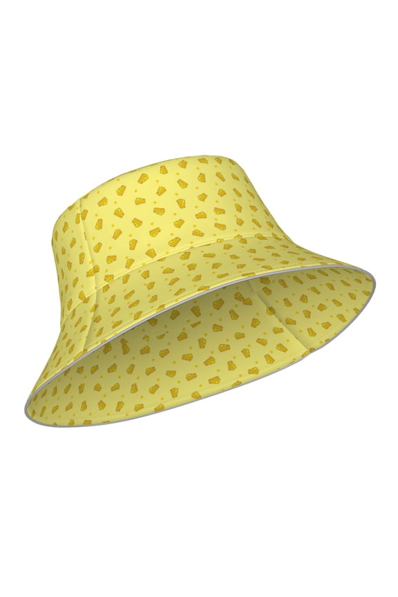 Reflective Bucket Hat - Cheese 1 Print Bucket Hat for Men,Women