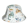 thumbnail image 1 of Kdxio Reflective Bucket Hat - Cute Colorful Animal Print Bucket Hat for Men,Women, 1 of 9